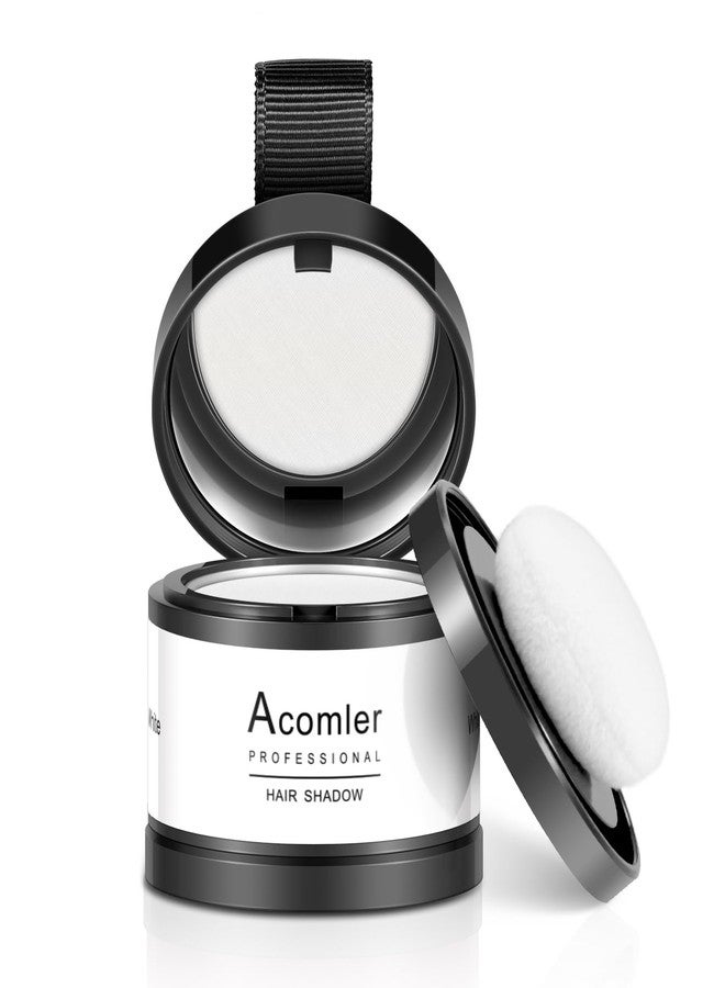 أكوملير بودرة أكوملر لتغطية جذور الشعر فوراً، بودرة لتغطية جذور الشعر، بودرة لتغطية خط الشعر الأبيض للشعر الخفيف، تغطية الشعر الرمادي للنساء والرجال ذوي الحواجب، خط اللحية، وبقع الصلع (أبيض) - Image 3